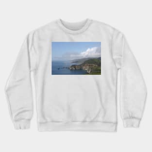 Clouds over Bixby Creek Bridge in Big Sur, California Crewneck Sweatshirt